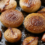 Cebolas assadas e caramelizadas