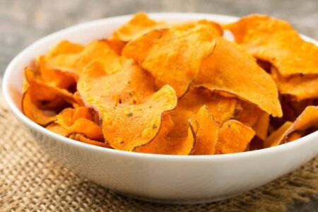 CHIPS DE CENOURA NA AIR FRYER