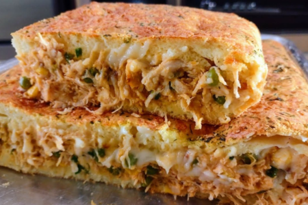 Torta de frango low carb