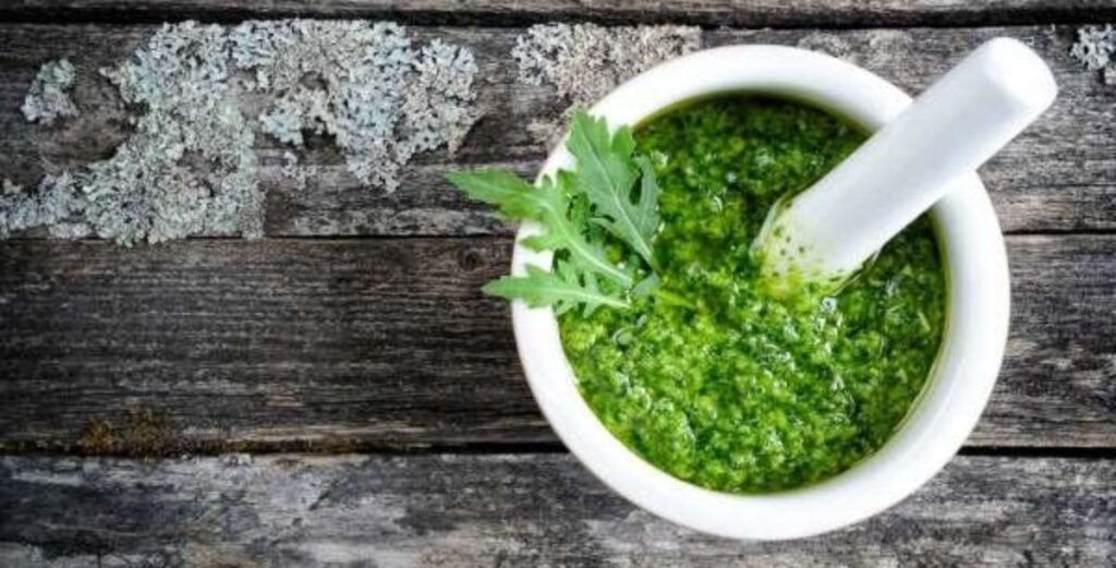 molho pesto de rucula