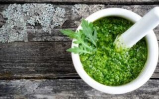 molho pesto de rucula