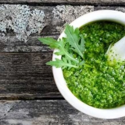 molho pesto de rucula