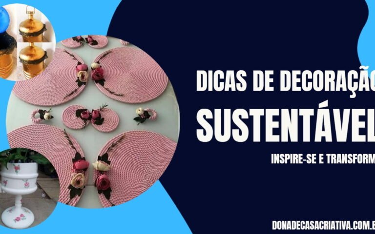 DICAS DE DECORAÇÃO SUSTENTÁVEL