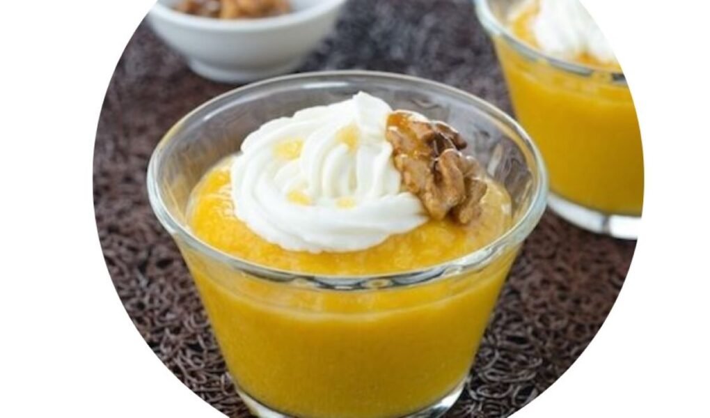 Mousse de manga saudável MOUSSE DE MANGA SAUDÁVEL