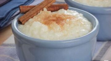Arroz doce no microondas