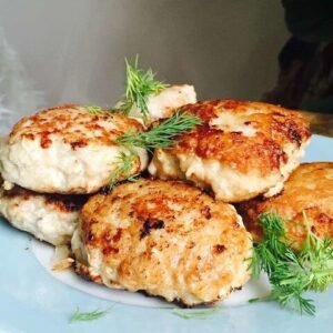 Frango com crosta de queijo