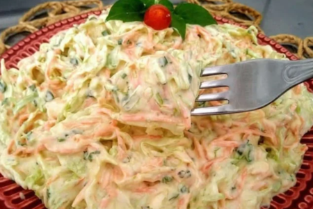 Salada de Repolho e molho de Iogurte grego