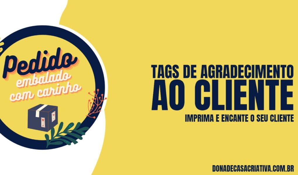 TAGS DE AGRADECIMENTO AO CLIENTE