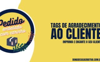 TAGS DE AGRADECIMENTO AO CLIENTE