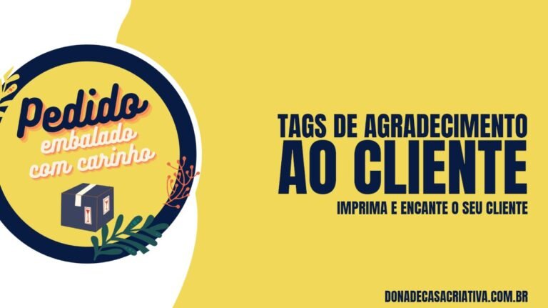 TAGS DE AGRADECIMENTO AO CLIENTE