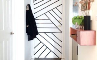 decoração com fita isolante