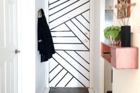 decoração com fita isolante
