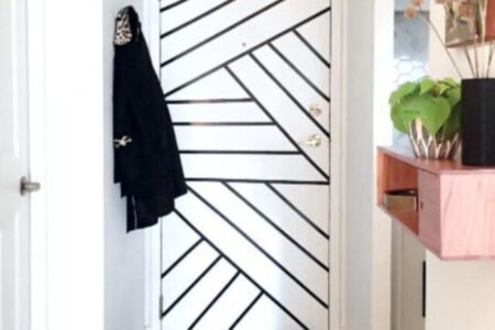decoração com fita isolante