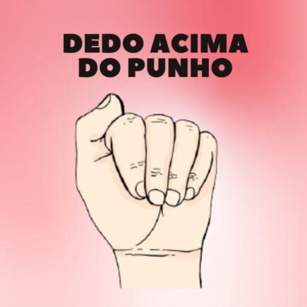 dedo acima do punho