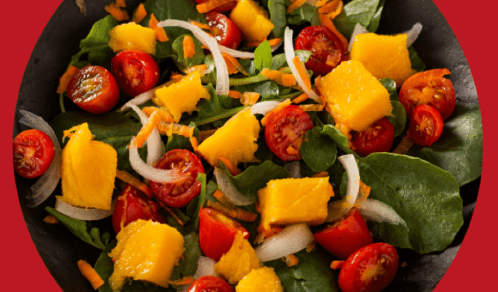 SALADA DE AGRIÃO COM MANGA