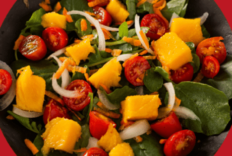 SALADA DE AGRIÃO COM MANGA
