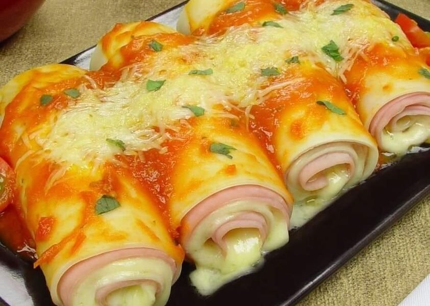 Como fazer canelone com massa de pastel Como fazer canelone com massa de pastel