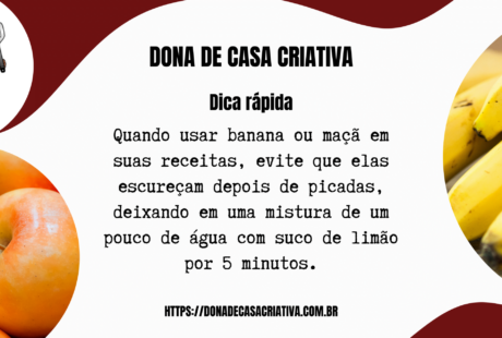 DESCUBRA O QUE FAZER PARA BANANA E MAÇÃ NÃO ESCURECER