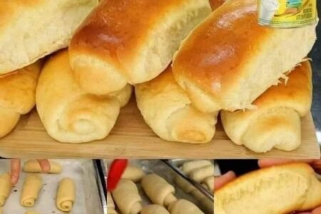Pão caseiro com sabor de leite ninho PÃO CASEIRO DE LEITE NINHO