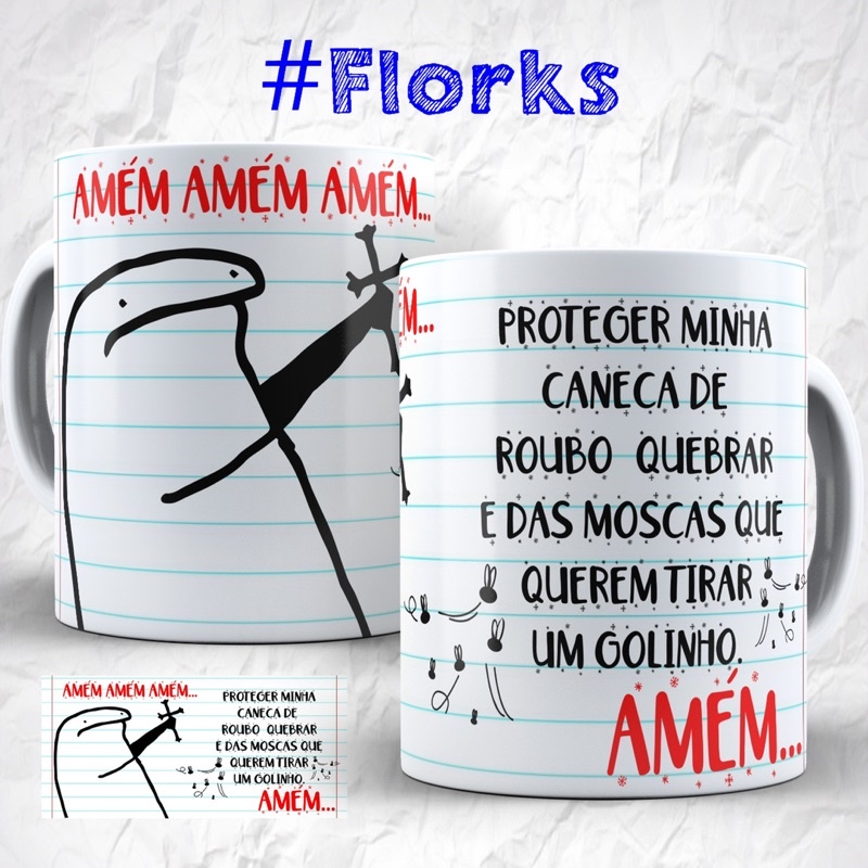 Canecas florks super engraçadas