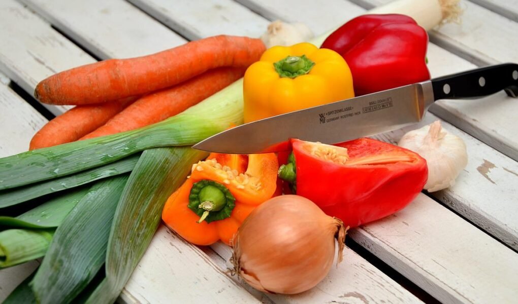 Como cortar vegetais como chef