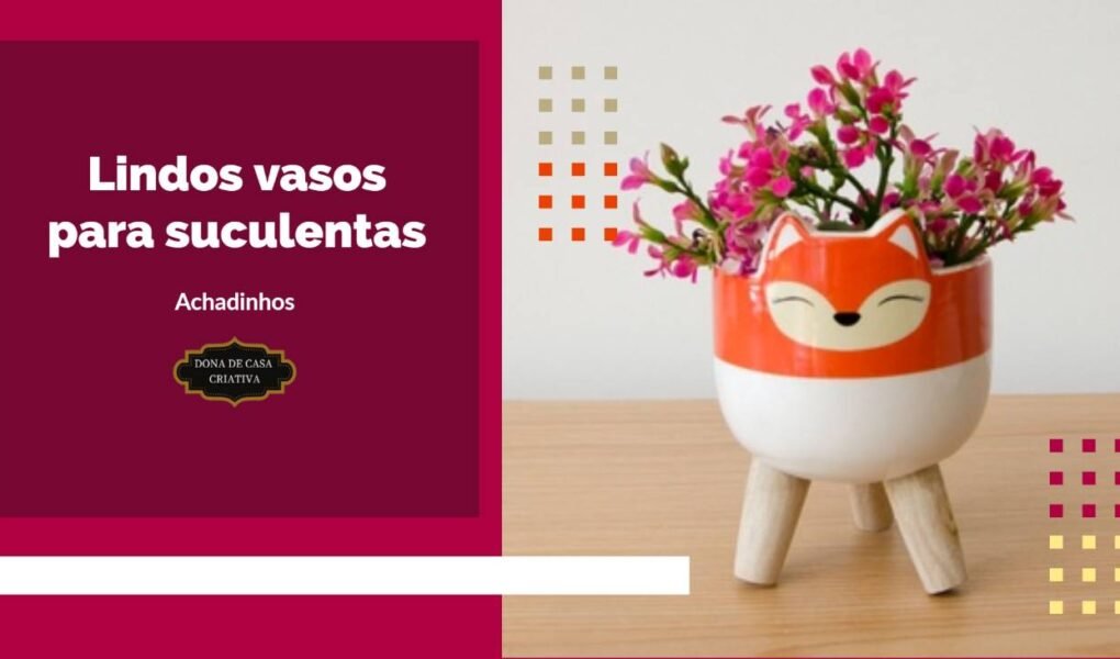 lindos vasos para suculentas