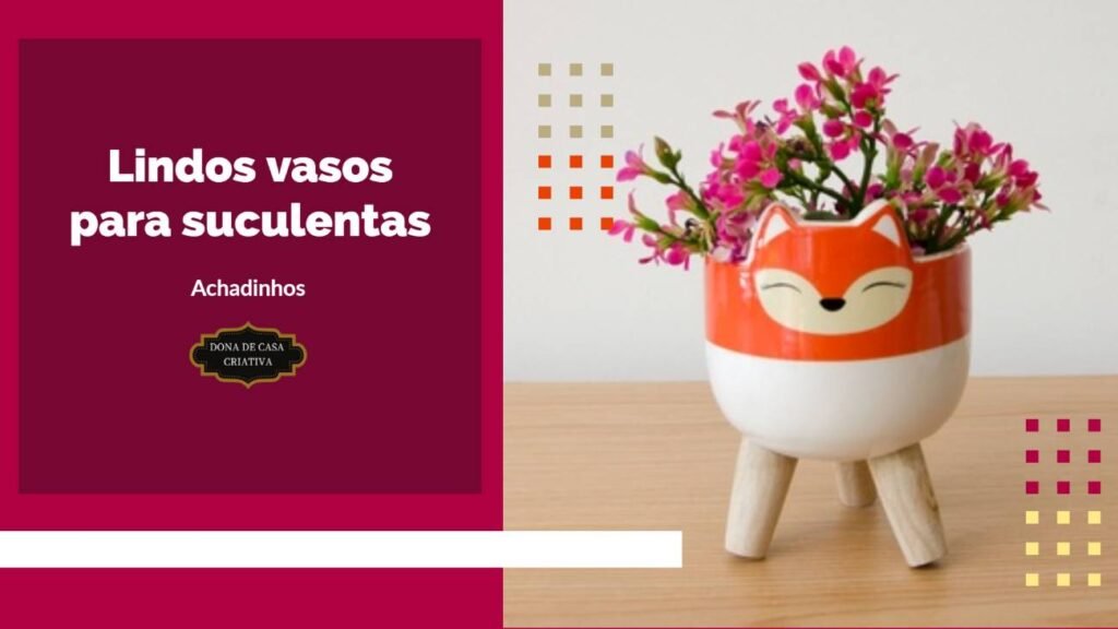 lindos vasos para suculentas