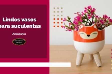 lindos vasos para suculentas