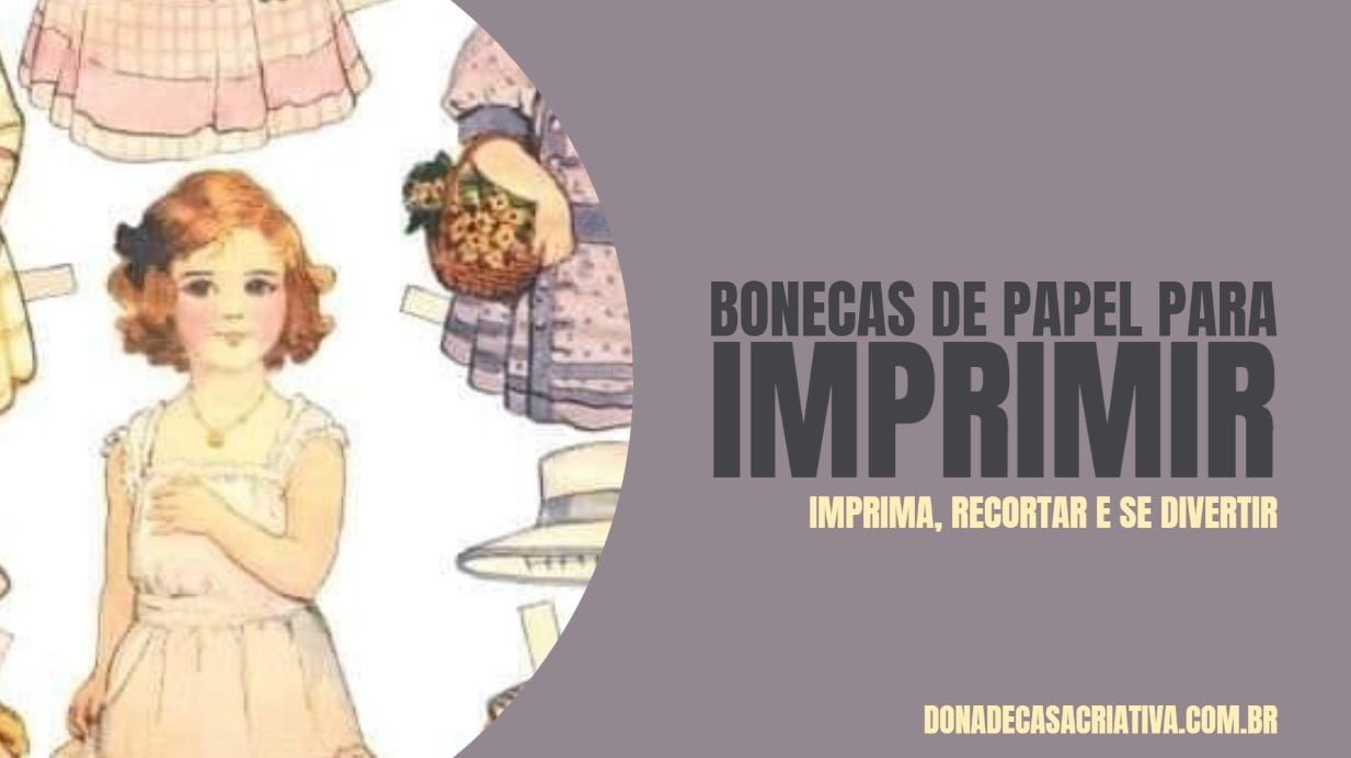 Decora Festa em: DIY – Bonecas de papel com roupinhas fofas para imprimir