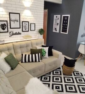 DECORAÇÃO DESCOMPLICADA SALA MODERNA
