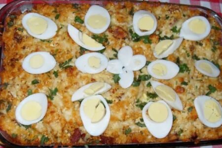 Arroz a carbonara