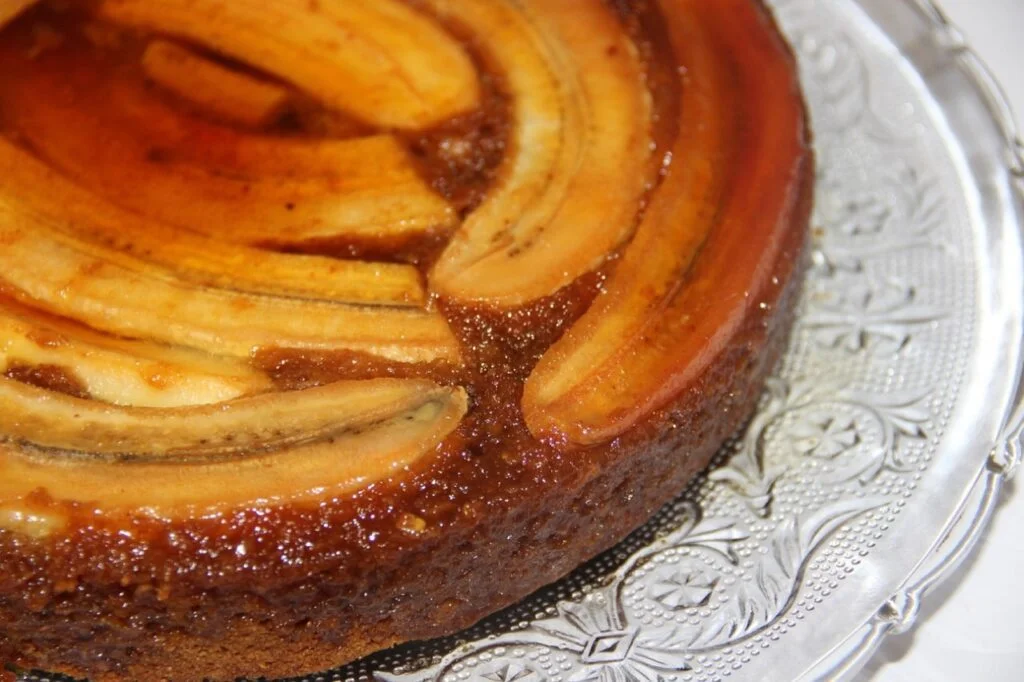 Torta de banana cremosa