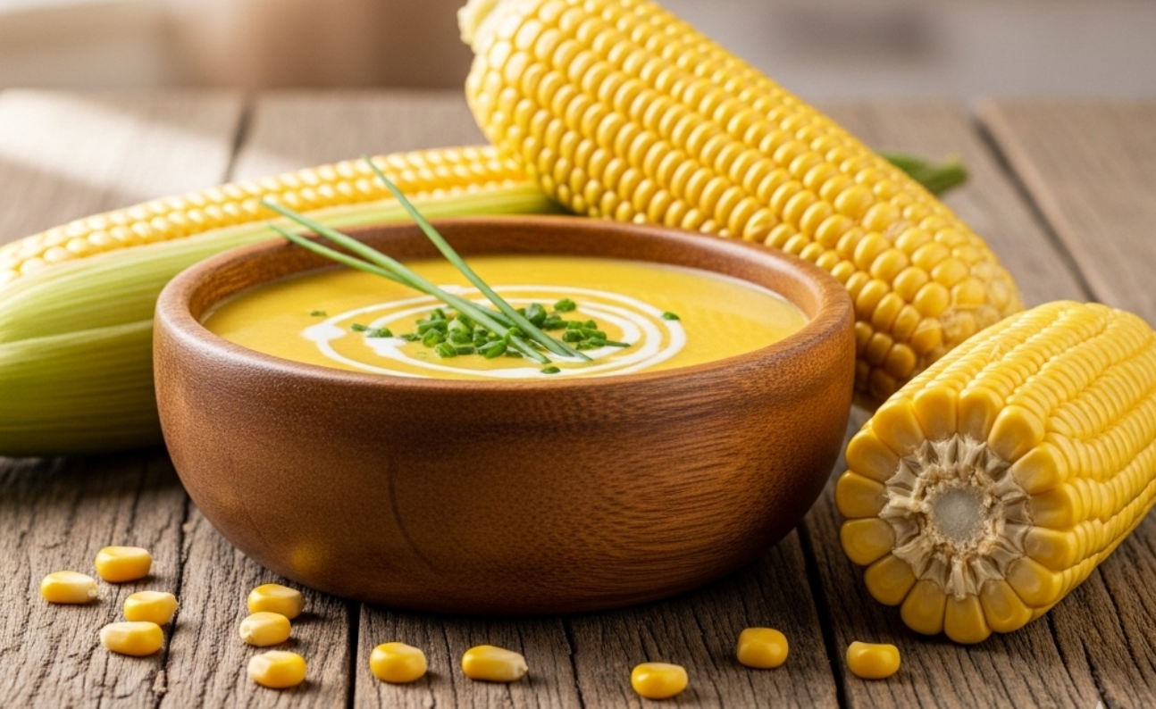 Receita de Creme de Milho
