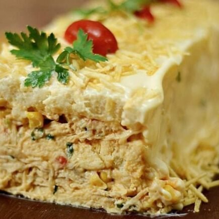 Bolo salgado de frango