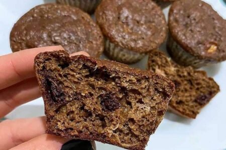 MUFFIN DE BANANA COM AVEIA