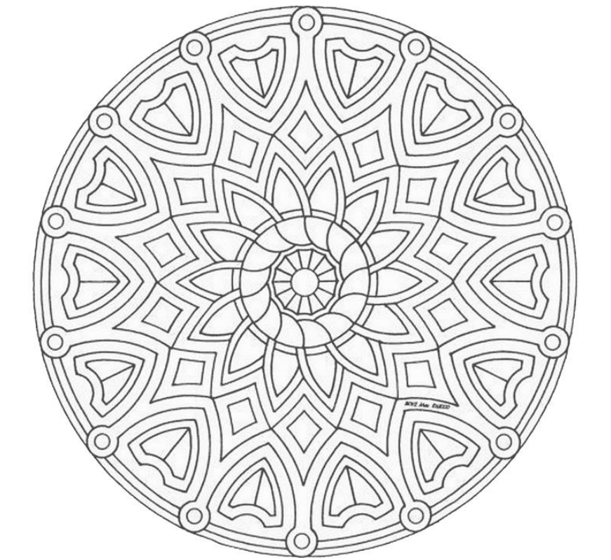 Mandalas para imprimir e colorir