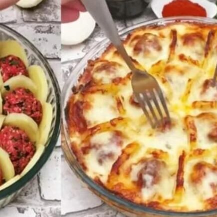 Almôndegas com Batatas ao Molho Branco
