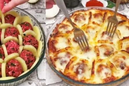 Receita de Almôndegas com Batatas ao Molho Branco – Fácil e Saborosa Almôndegas com Batatas ao Molho Branco