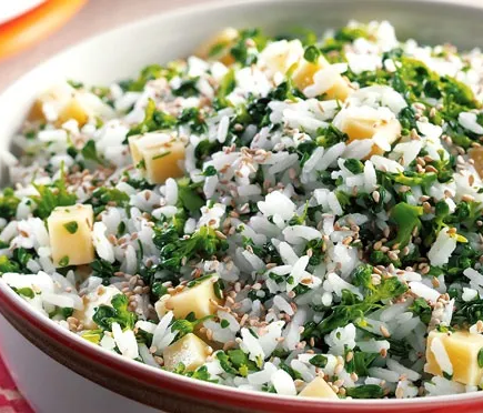 arroz com brocólis