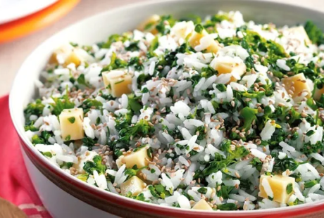 arroz com brocólis