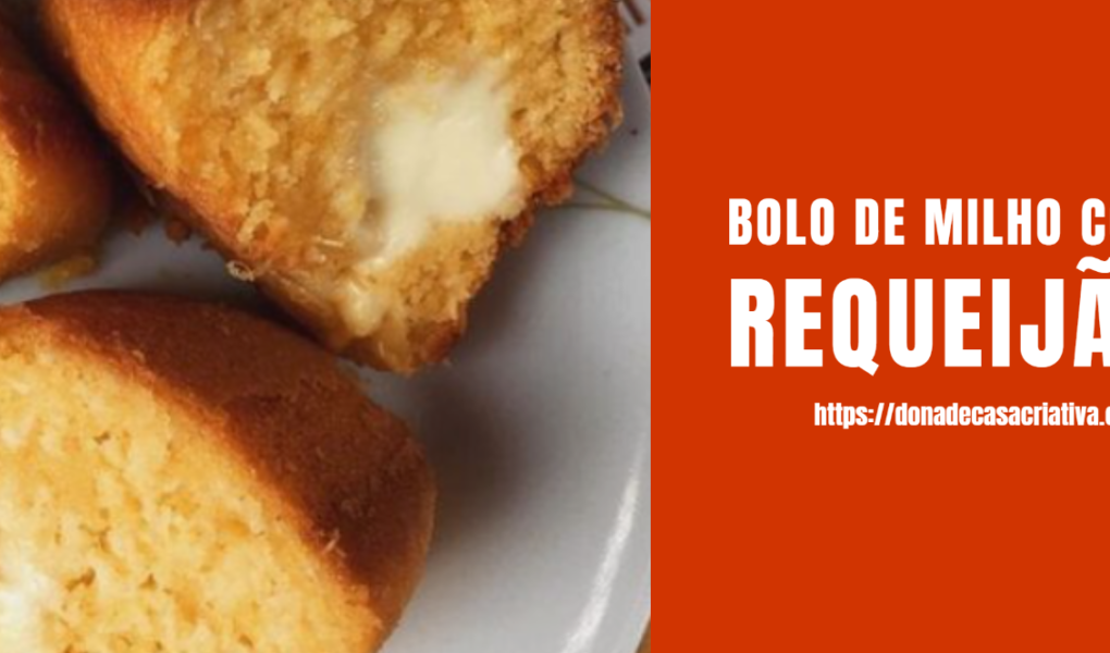 Bolo de milho com requeijão