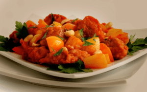 Carne de Porco com Abacaxi