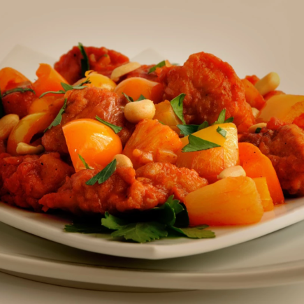 Carne de Porco com Abacaxi