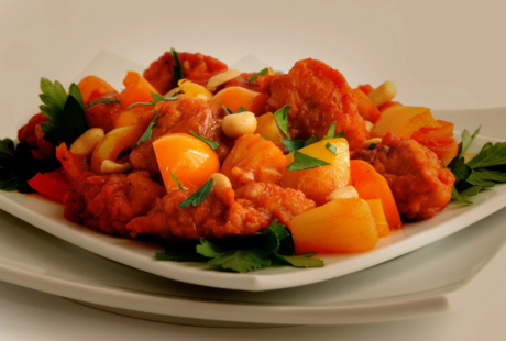 Carne de Porco com Abacaxi