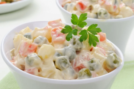 salada de maionese simples