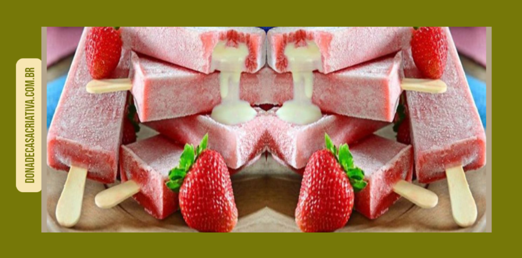 Paleta mexicana morango