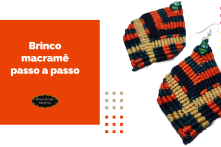 Brinco de macrame passo a passo 001 brinco macrame passo a passo