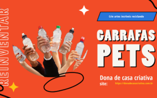 reciclagem com garrafa pet