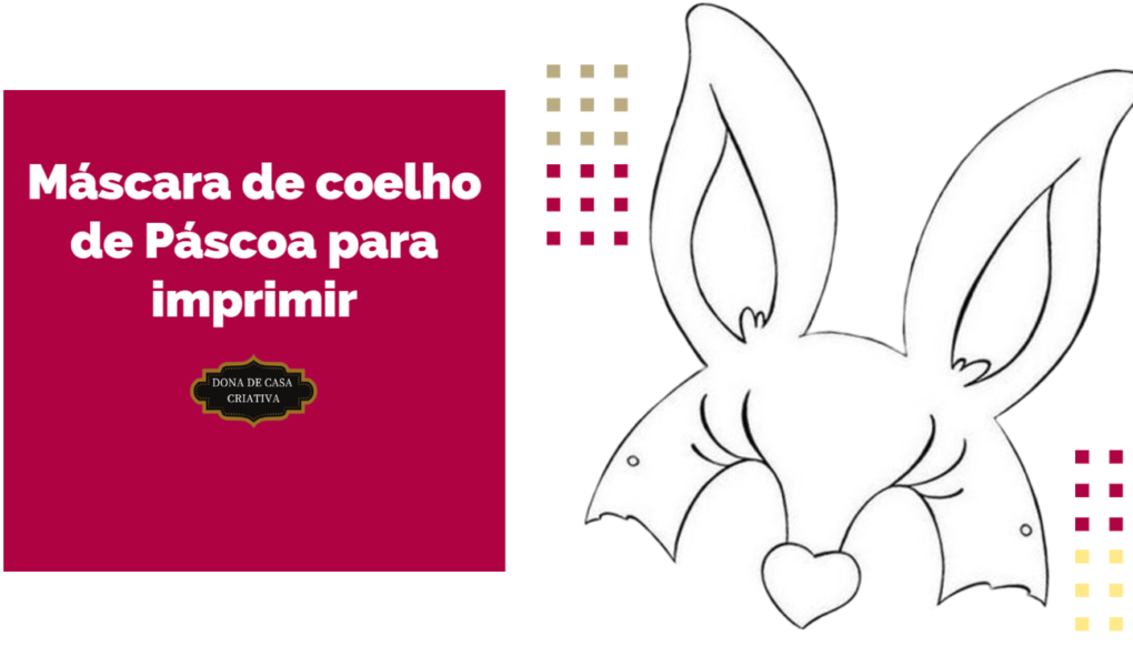 Máscara de coelho de Páscoa para imprimir Máscara de coelho de Páscoa para imprimir