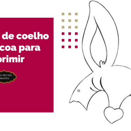 Máscara de coelho de Páscoa para imprimir